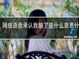 网络语我承认我酸了是什么意思什么梗