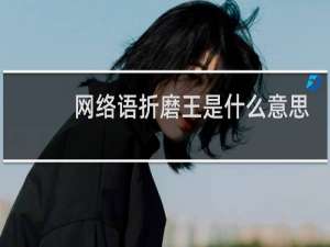 网络语折磨王是什么意思，除了字面，还有别的什么意思吗什么梗