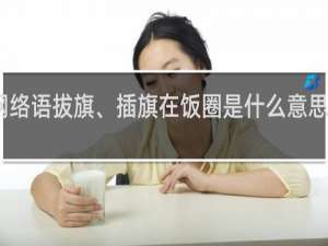 网络语拔旗、插旗在饭圈是什么意思什么梗