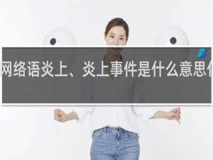 网络语炎上、炎上事件是什么意思什么梗