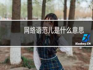 网络语范儿是什么意思，是哪里的方言什么梗
