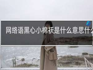 网络语黑心小棉袄是什么意思什么梗