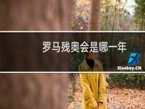 罗马残奥会是哪一年