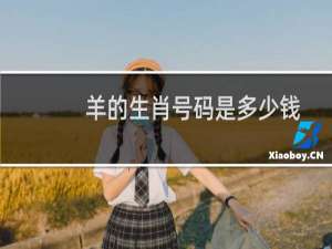 羊的生肖号码是多少钱