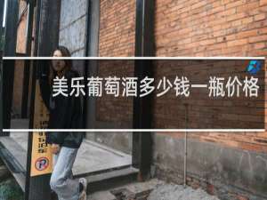 美乐葡萄酒多少钱一瓶价格