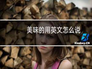 美味的用英文怎么说