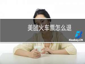 美团火车票怎么退