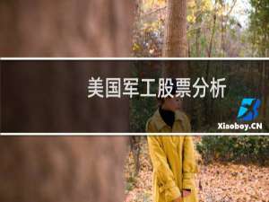 美国军工股票分析