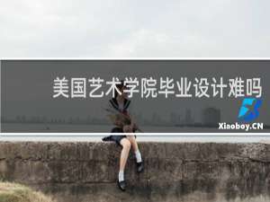 美国艺术学院毕业设计难吗