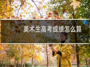 美术生高考成绩怎么算