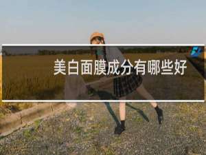 美白面膜成分有哪些好