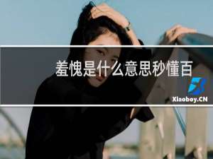 羞愧是什么意思秒懂百科（羞愧是什么意思）