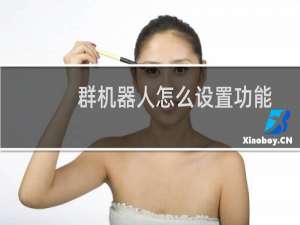 群机器人怎么设置功能