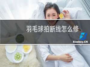 羽毛球拍断线怎么修