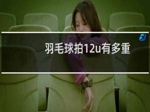 羽毛球拍12u有多重