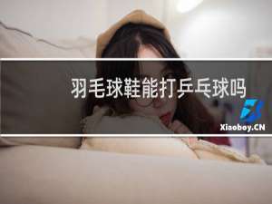 羽毛球鞋能打乒乓球吗