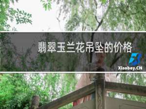 翡翠玉兰花吊坠的价格