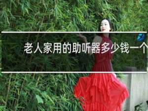老人家用的助听器多少钱一个
