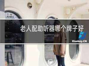 老人配助听器哪个牌子好