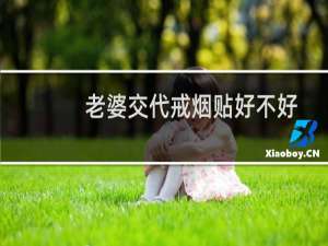 老婆交代戒烟贴好不好