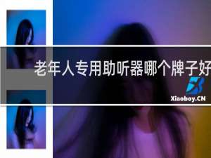 老年人专用助听器哪个牌子好