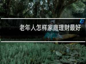老年人怎样家庭理财最好