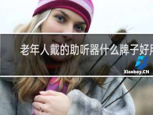 老年人戴的助听器什么牌子好用