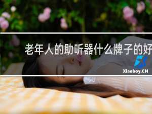 老年人的助听器什么牌子的好