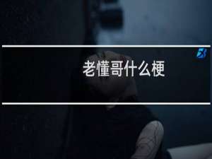 老懂哥什么梗？什么梗