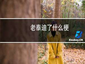 老泰迪了什么梗