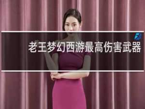 老王梦幻西游最高伤害武器