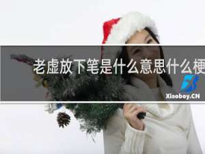 老虚放下笔是什么意思什么梗