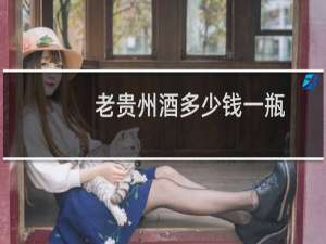 老贵州酒多少钱一瓶