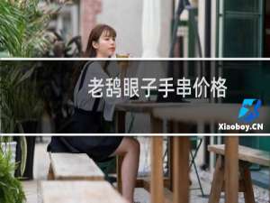 老鸹眼子手串价格