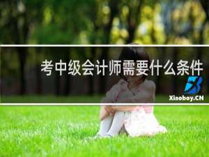 考中级会计师需要什么条件