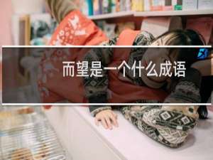 而望是一个什么成语