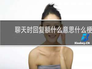 聊天时回复额什么意思什么梗