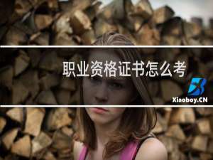 职业资格证书怎么考
