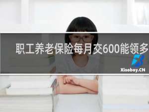 职工养老保险每月交600能领多少