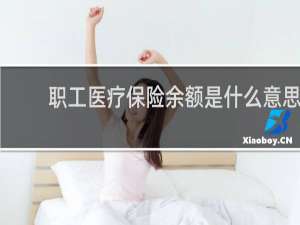 职工医疗保险余额是什么意思