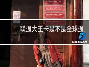 联通大王卡是不是全球通