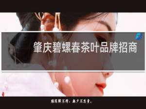 肇庆碧螺春茶叶品牌招商