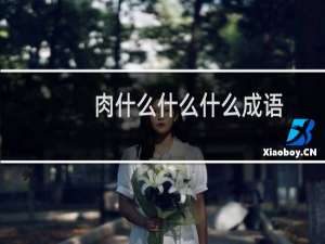 肉什么什么什么成语
