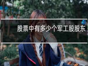股票中有多少个军工股股东