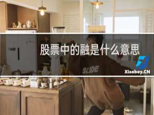 股票中的融是什么意思