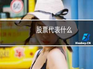 股票代表什么
