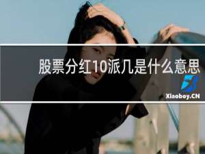 股票分红10派几是什么意思
