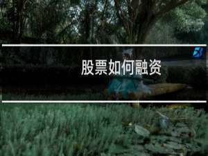 股票如何融资