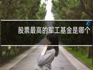 股票最高的军工基金是哪个