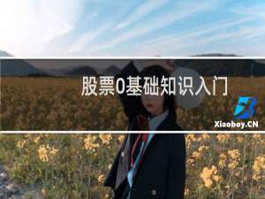 股票0基础知识入门